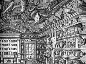 Francesco Calzolari, détail du frontispice du catalogue